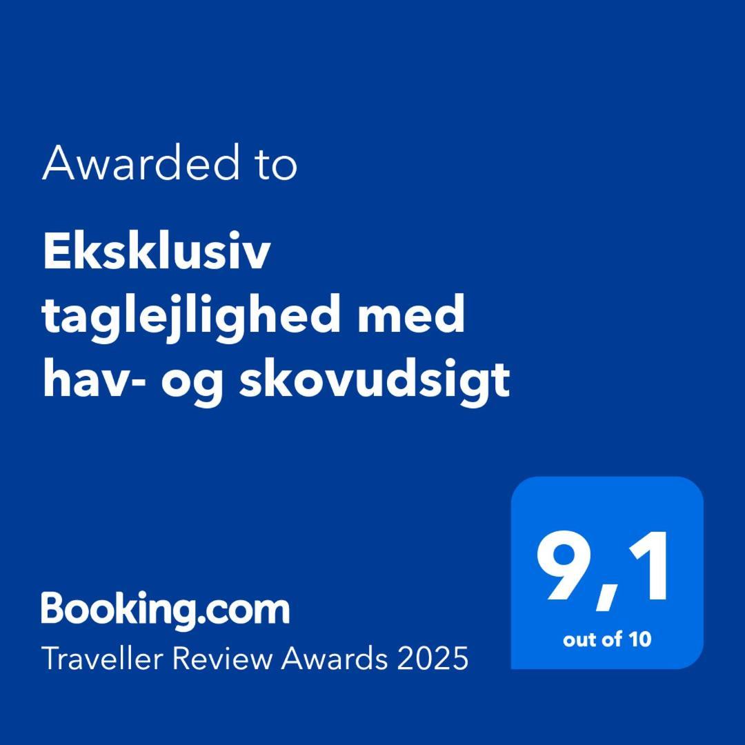 Eksklusiv Taglejlighed Med Hav- Og Skovudsigt Risskov Exterior foto